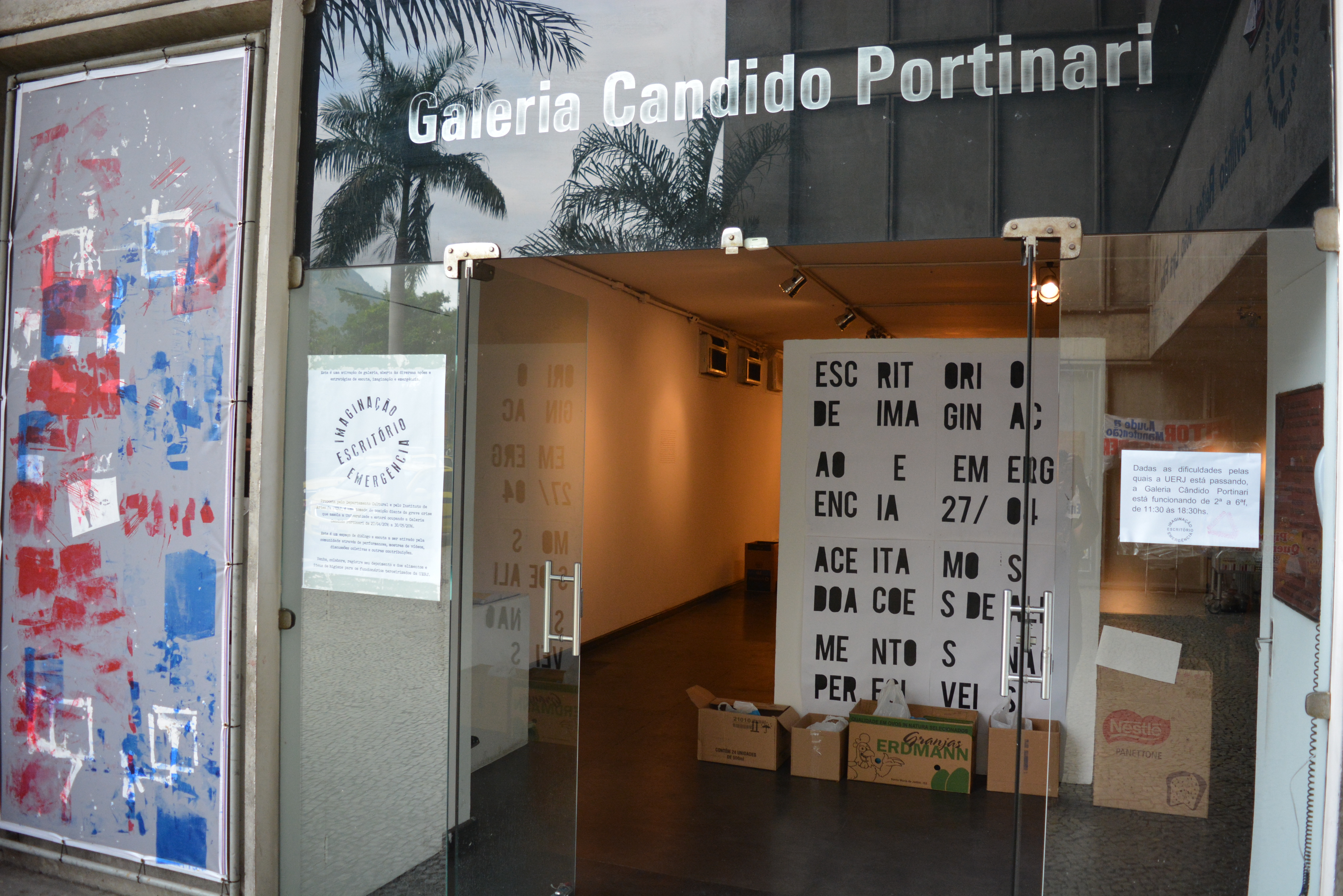 O Escritrio de imaginao e emergncia ocupa a Galeria Candido Portinari, na UERJ, at o dia 30 de maio